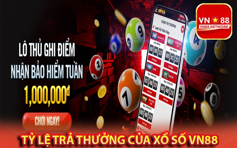 Tỷ lệ trả thưởng của dịch vụ xổ số vn88 